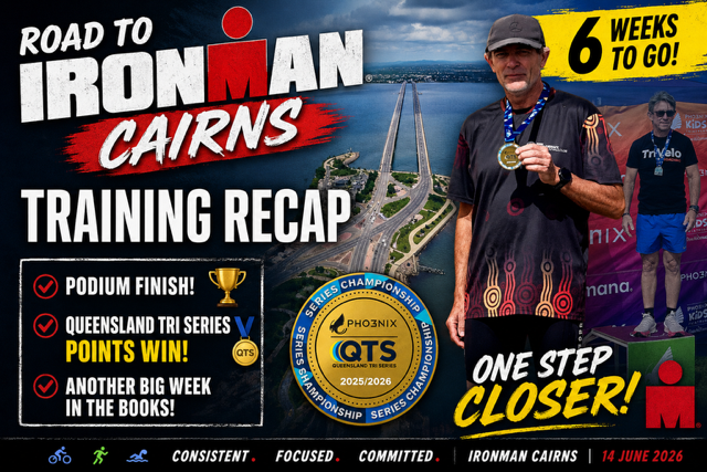 6 Weeks to Go — Ironman Cairns: Recovery Week, a Podium, and a Series Win