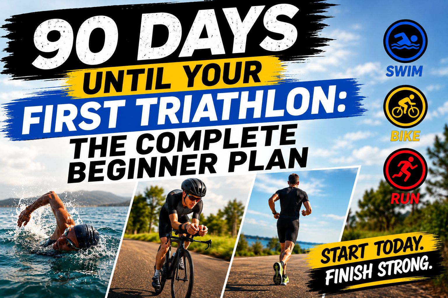 90 Days Until Your First Triathlon: The Complete Beginner Plan
