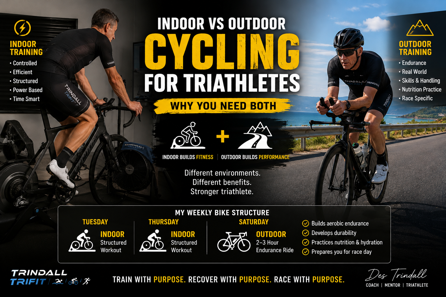 Indoor vs Outdoor Cycling for Triathletes: Why You Need Both