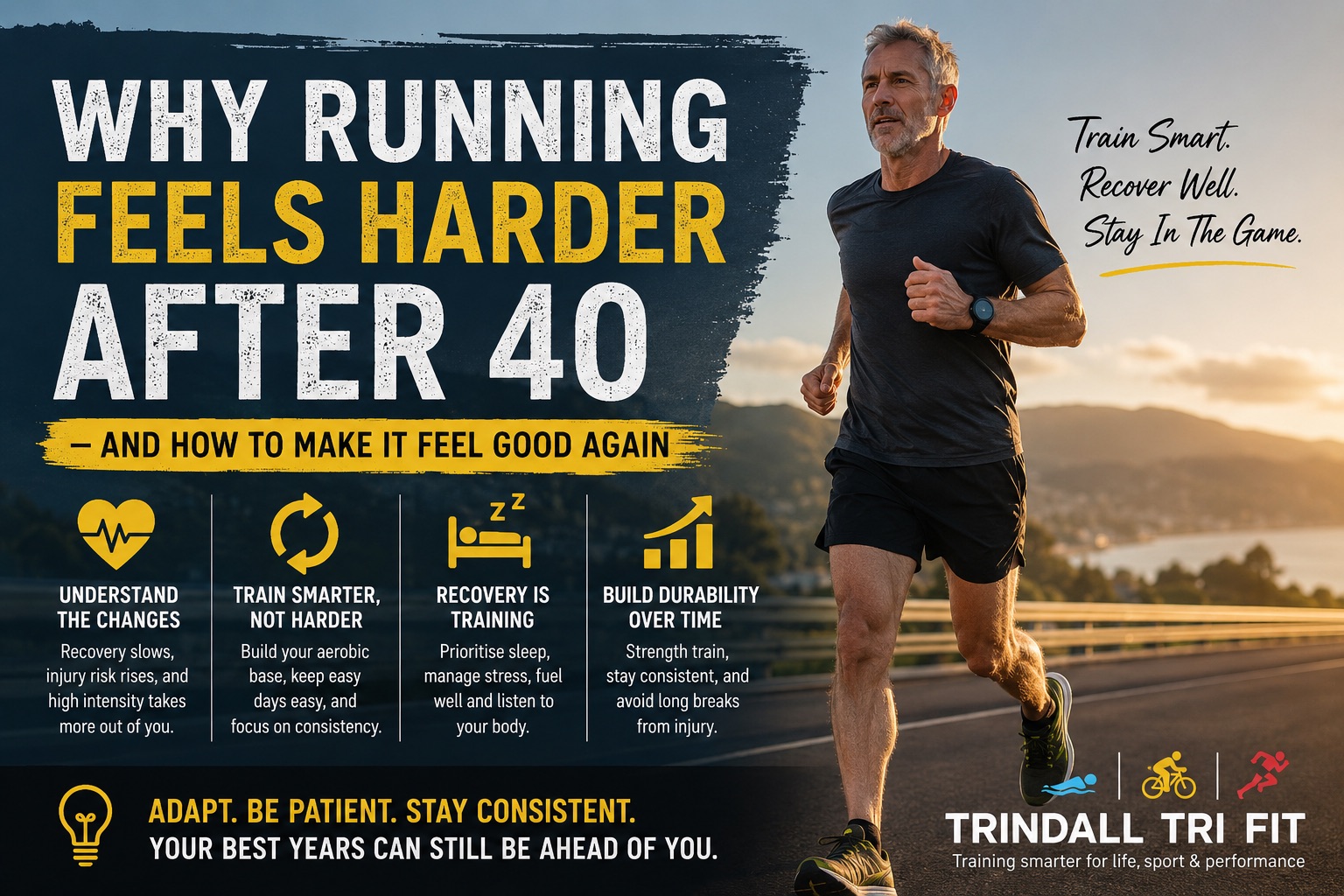 Why Running Feels Harder After 40 — And How to Make It Feel Good Again